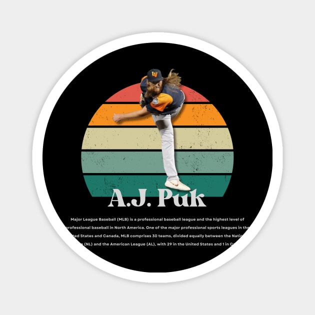 A.J. Puk Vintage Vol 01 Magnet by Gojes Art